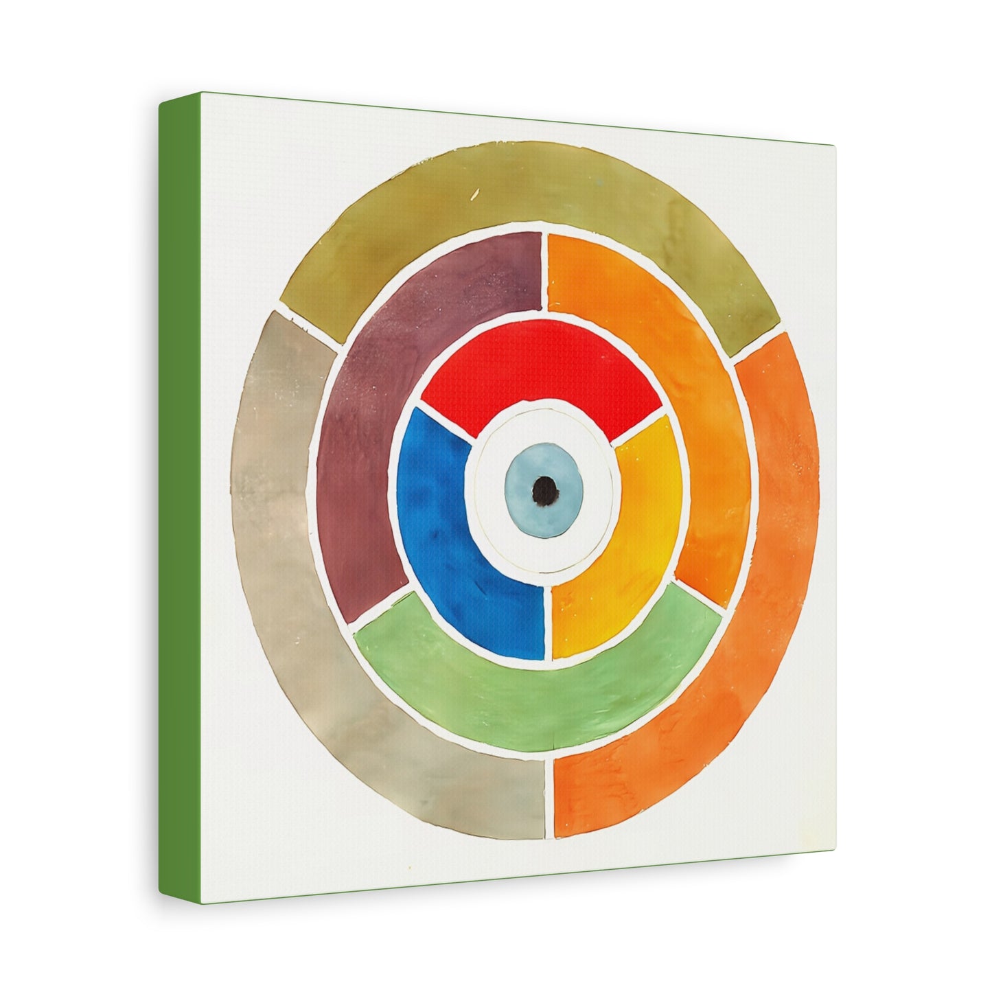 Disc Showing Primary Secondary and Tertiary Colors (ca 1900) by Elizabeth A. Nedwill / Reproduction Fine Art sur Toile /   3.2 cm-1.25 inch