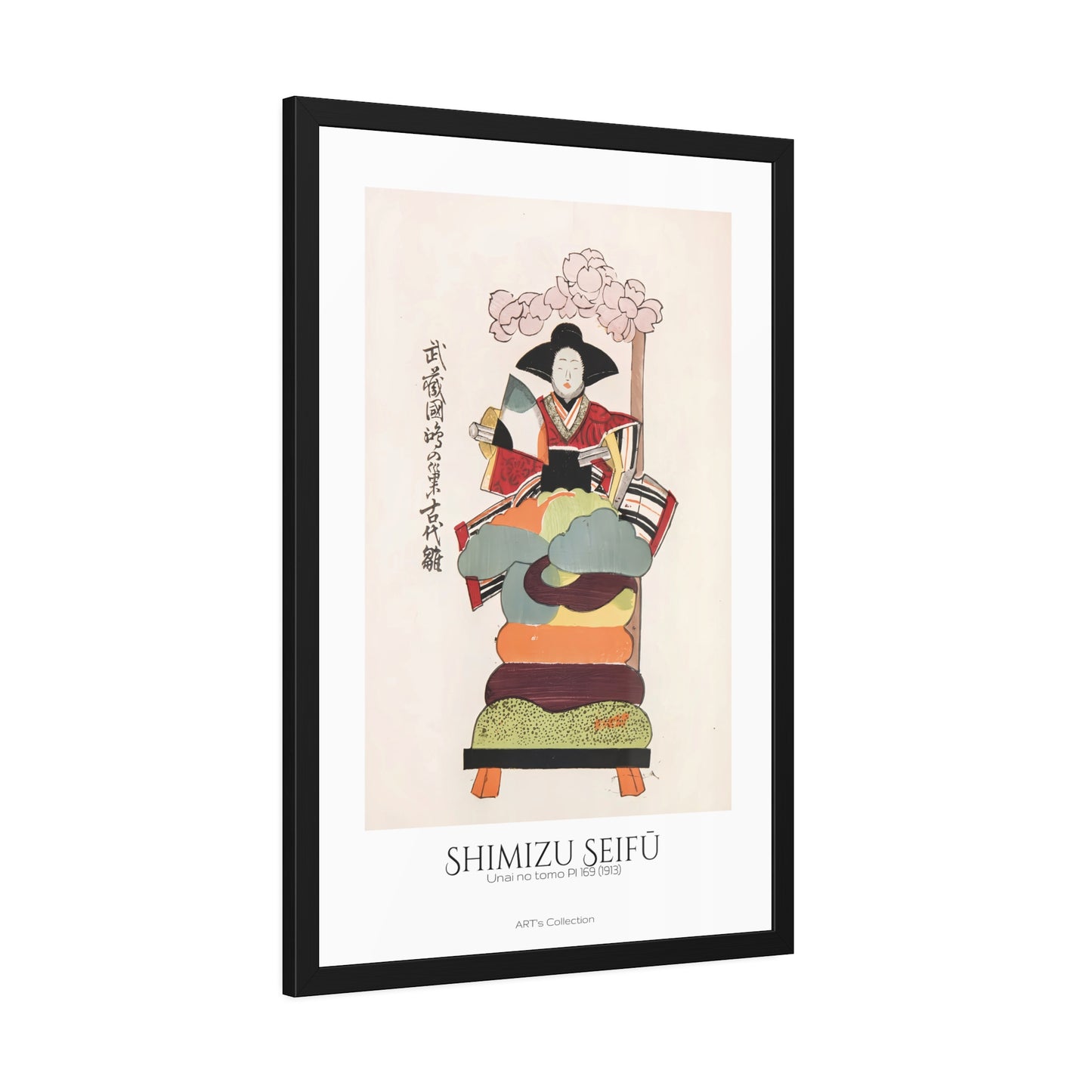 Unai no tomo Pl 169 (1913) by Shimizu Seifu / Affiche Encadrée série ART's Collection