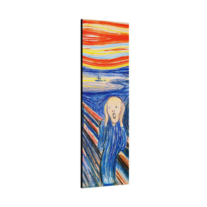 The Scream (1895) color version by Edvard Munch / Reproduction Fine Art sur Toile / Epaisseur 3,2cm - 1'25 po
