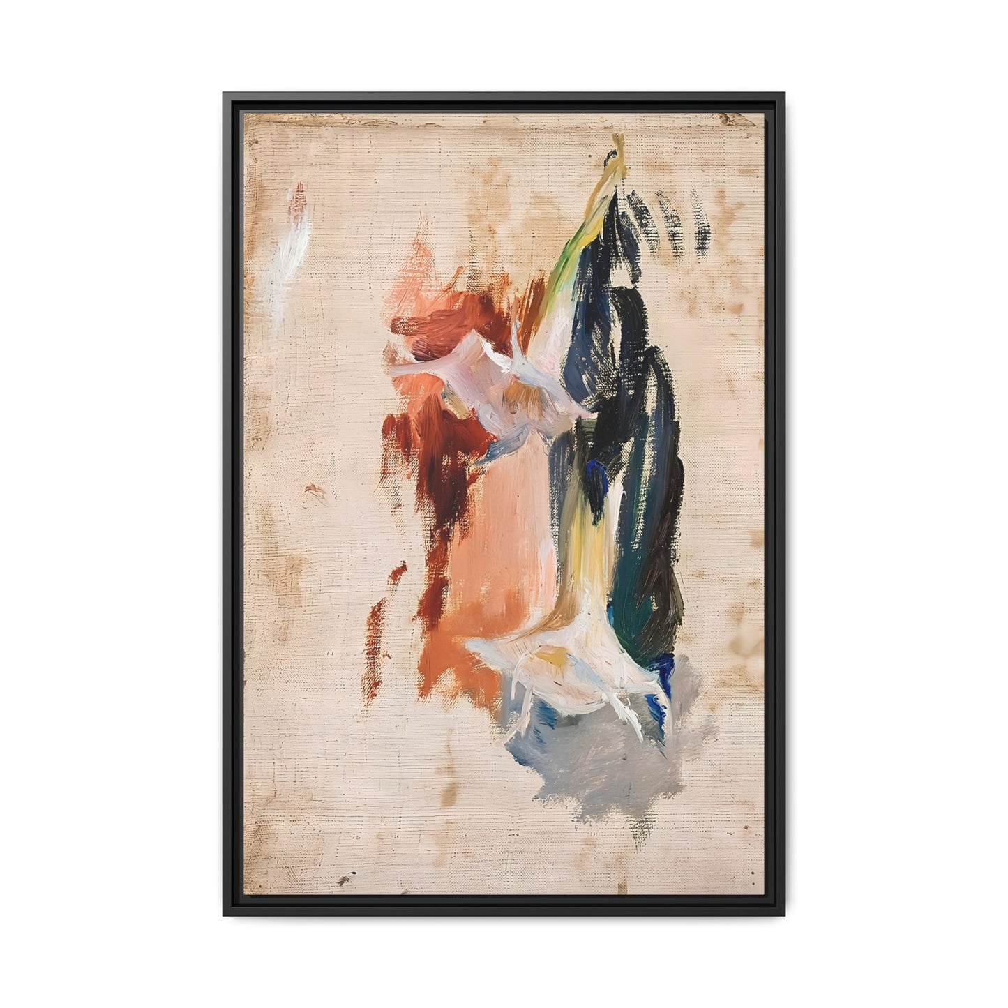 Study of a flower by Jan Ciaglinski  / Toile encadrée sur caisse américaine