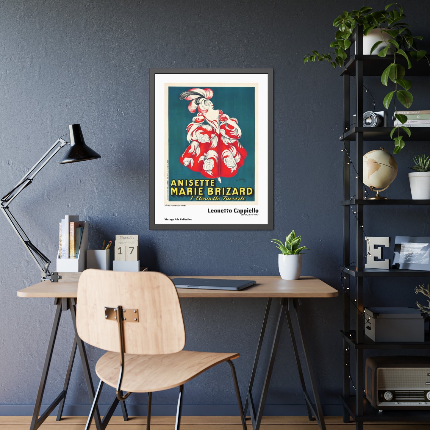 Anisette Marie Brizard (1928) by Leonetto Cappiello / Affiche Encadrée Série Vintage Ads Collection