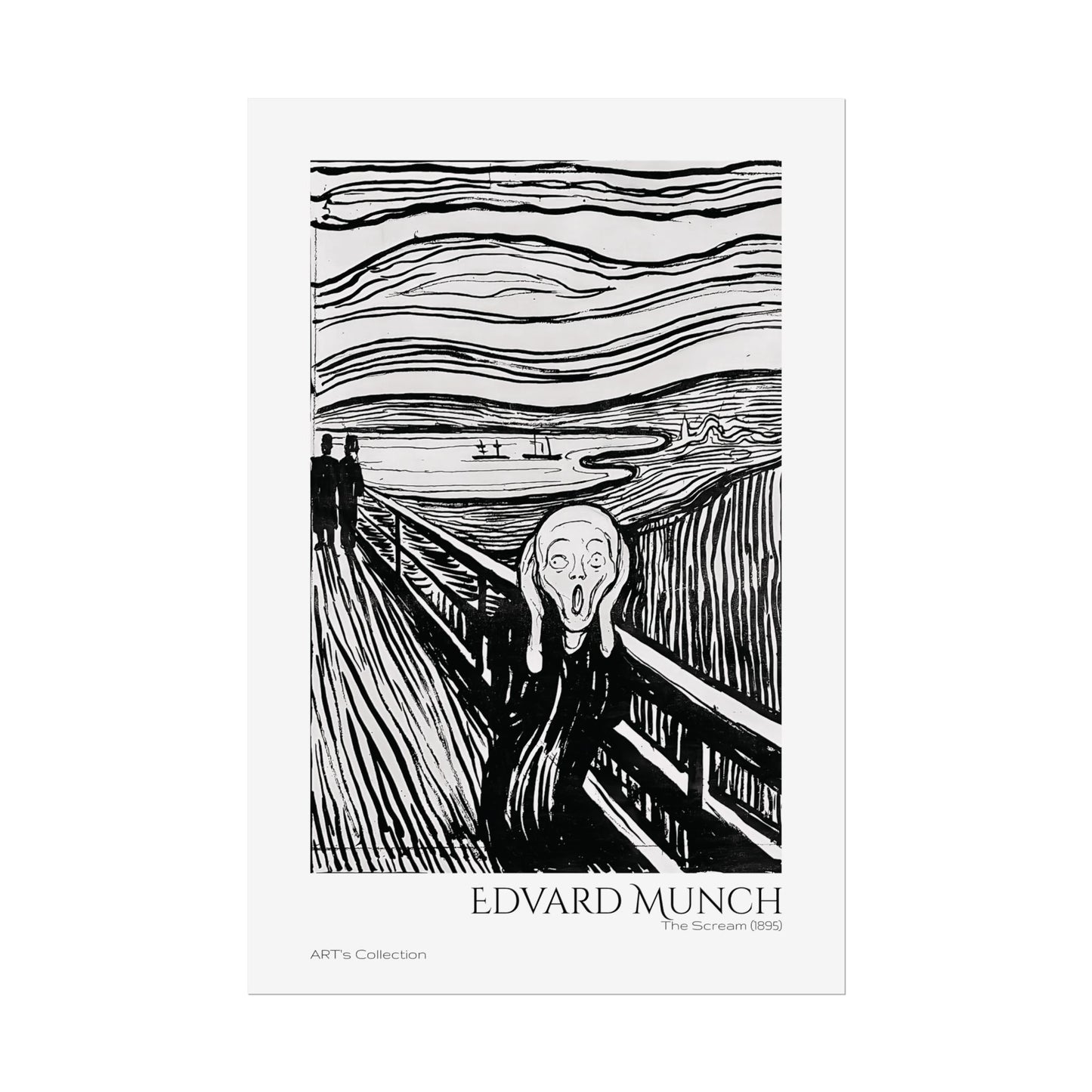 The Scream (1895) by Edvard Munch / Affiche imprimée - Série ART's Collection