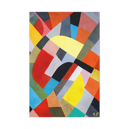 Composition Abstraite (1936-38)  by Otto Freundlich  / Reproduction Fine Art sur Toile /  Epaisseur 3.2 cm - 1.25 inch
