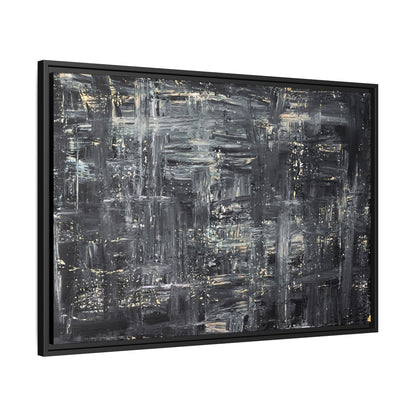 Tableau Intemporel Ardoise Doré "Série Sign Collections" / Toile encadrée sur caisse américaine