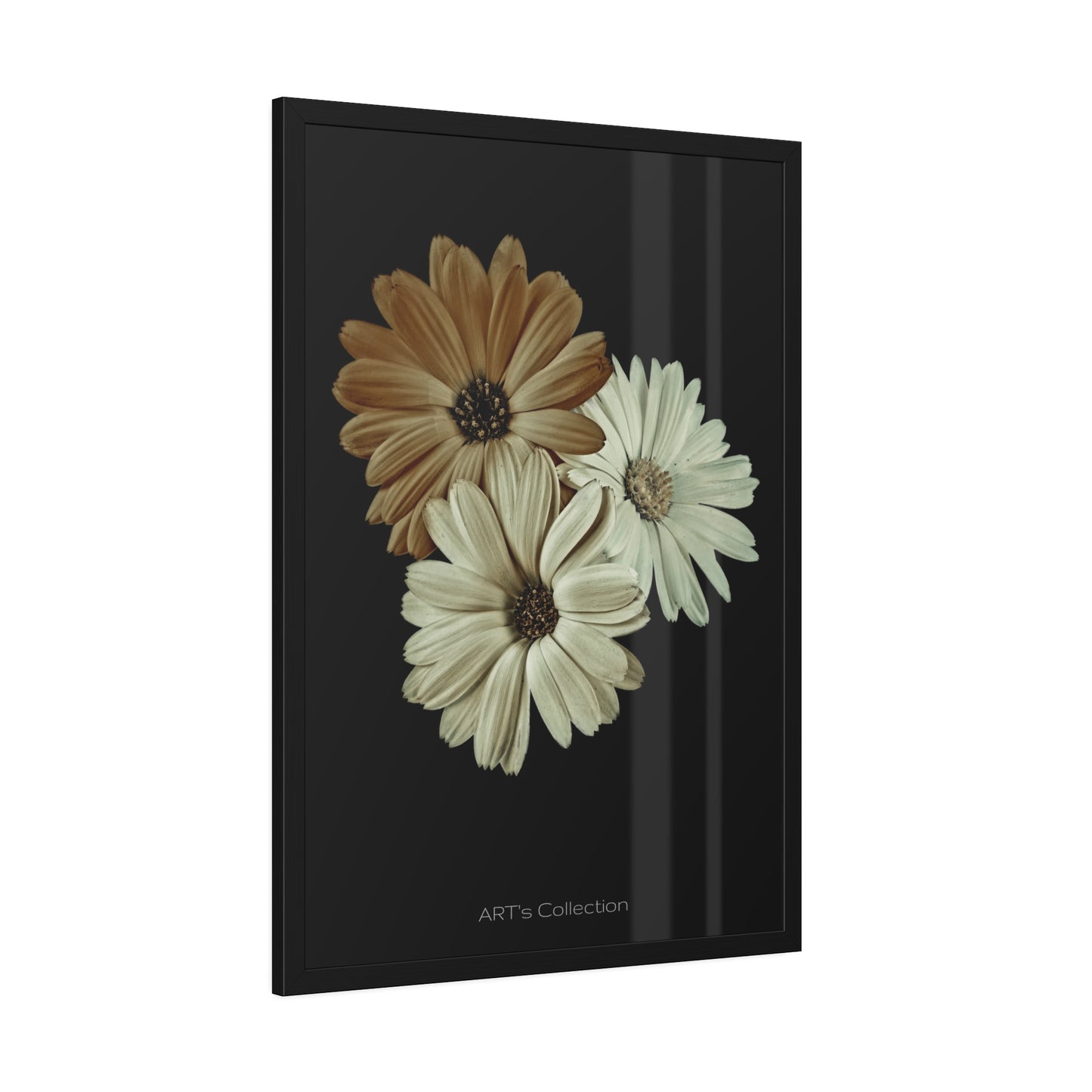 Collection Signature "FLORAL Numéro 3" sur Affiche Encadrée série ART's Collection