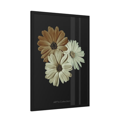 Collection Signature "FLORAL Numéro 3" sur Affiche Encadrée série ART's Collection