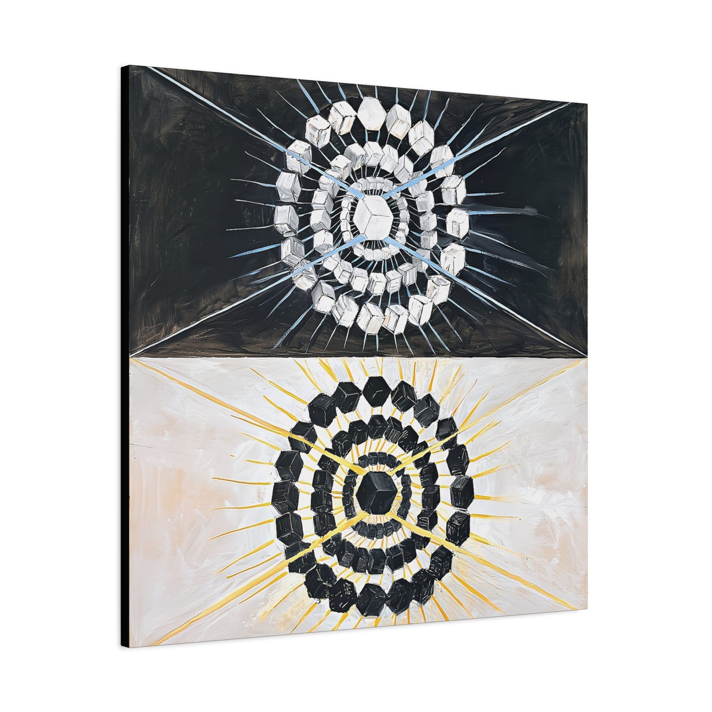 Group IX,SUW No. 8, The Swan, No. 8 (1915)  by  Hilma af Klint / Reproduction Fine Art sur Toile / Flanc Large Epaisseur 3.2 cm - 1.25 inch