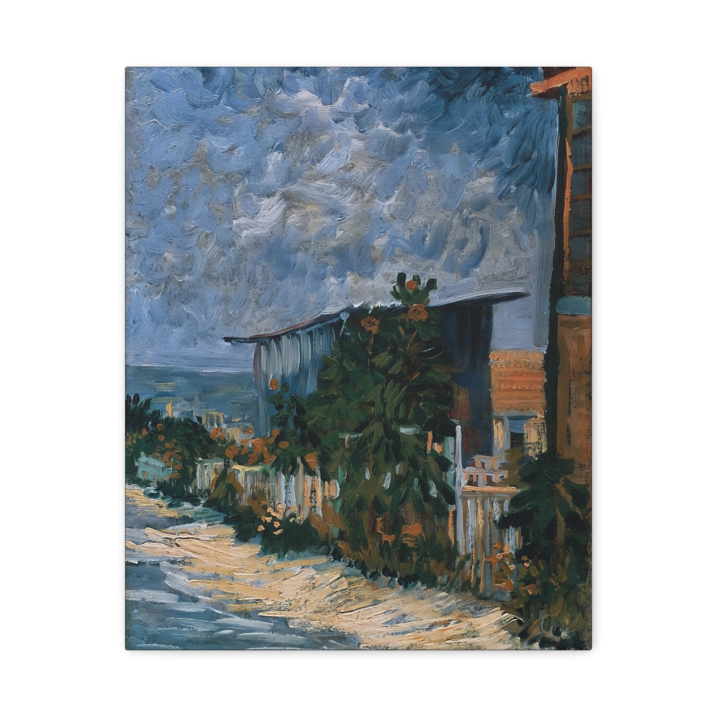 Shelter on Montmartre (1887) by Vincent van Gogh  / Reproduction Fine Art sur Toile / Epaisseur 3,2cm - 1'25 po