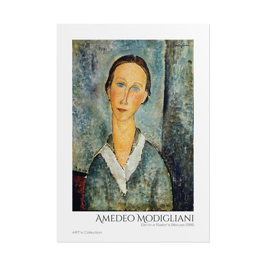 Girl in a Sailor's Blouse (1918) by Amedeo Modigliani / Affiche imprimée - Série ART's Collection