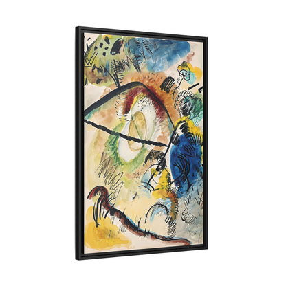 Wassily Kandinsky / Watercolor IX With Black Lines (1913) / Toile encadrée sur caisse américaine