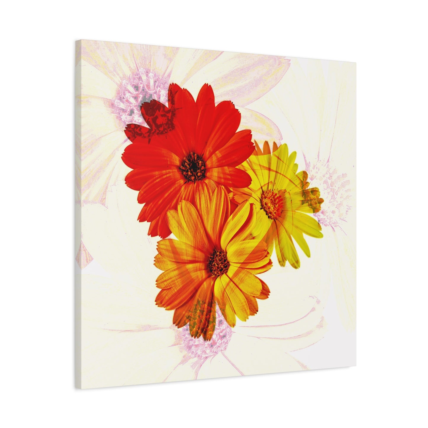 Collection Signature "FLORAL Numéro 19" sur Toile Fine Art sur Toile / Epaisseur 3,2cm - 1'25 po