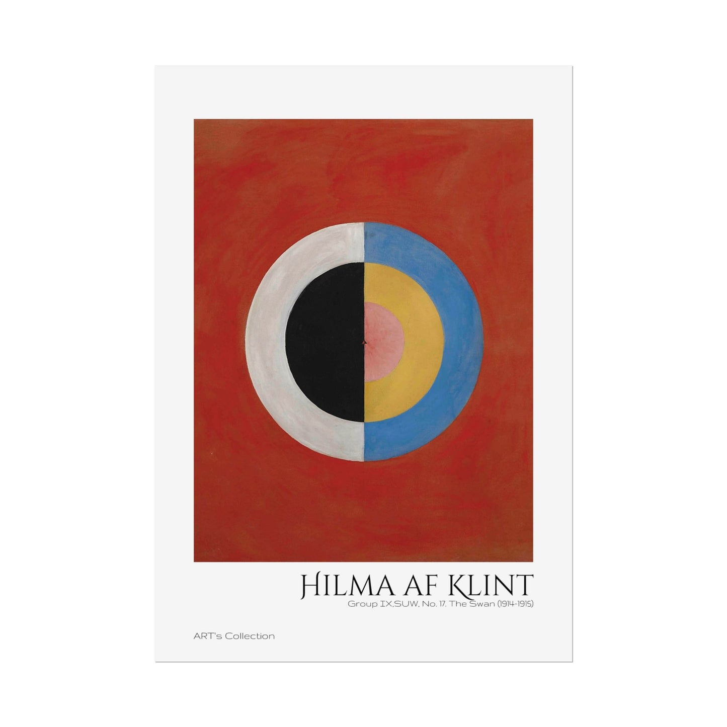 Group IX,SUW, No. 17. The Swan (1914-1915) by Hilma af Klint  / Affiche imprimée - Série ART's Collection