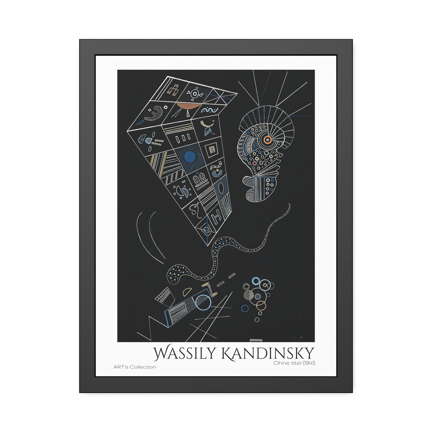 Ohne titel (1941) by Wassily Kandinsky / Affiche Encadrée série ART's Collection