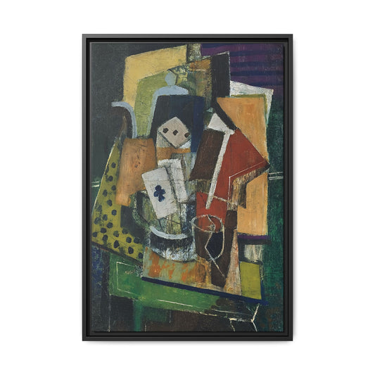 Nature morte à l'as de trèfle (1912-16) by Louis Marcoussis / Toile encadrée sur caisse américaine