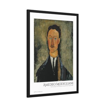Portrait Of The Artist Léopold Survage (1918) by Amedeo Modigliani  / Affiche Encadrée série ART's Collection