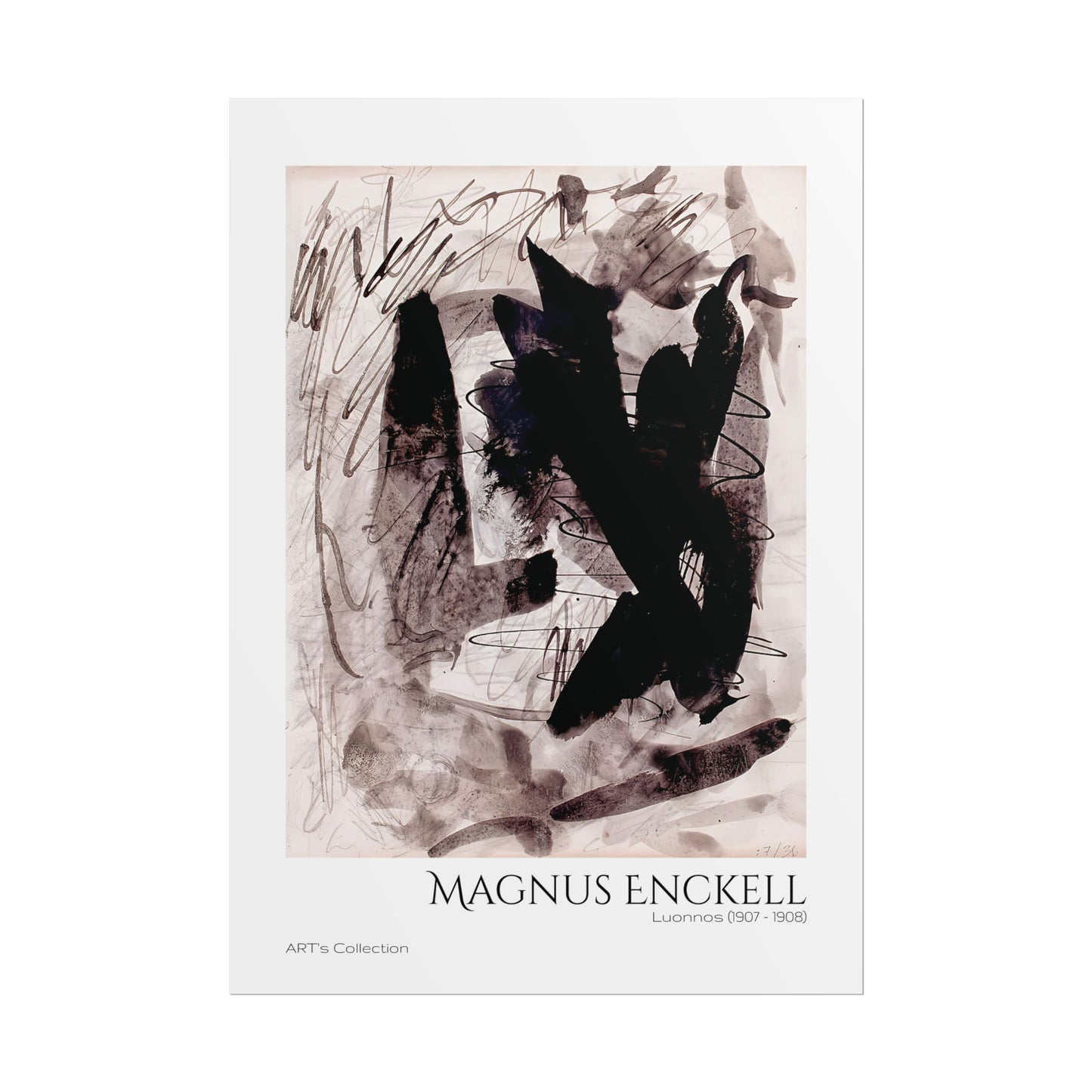 Luonnos (1907 - 1908) by Magnus Enckell / Affiche imprimée - Série ART's Collection