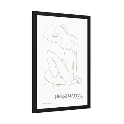 Nu assis (1952) by Henri Matisse / Affiche Encadrée série ART's Collection