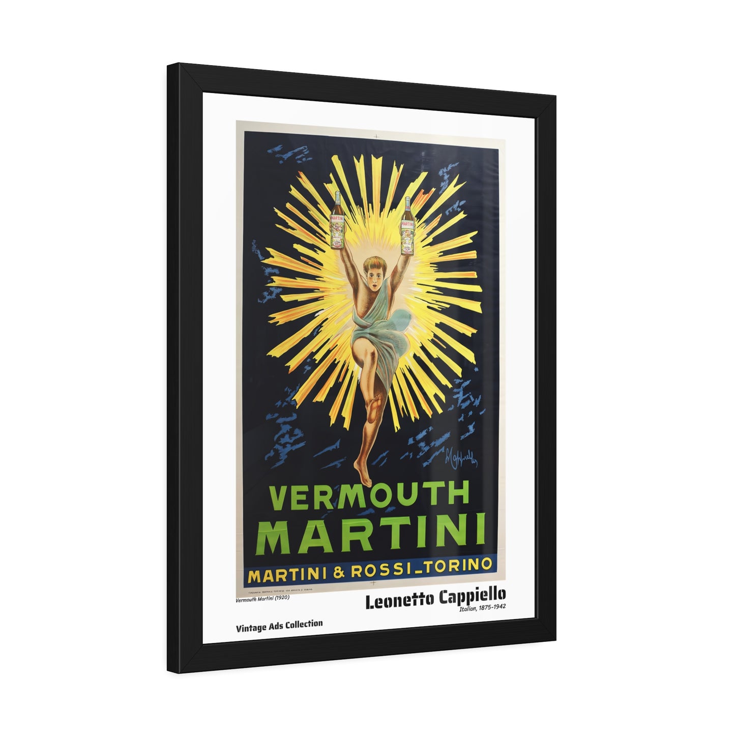 Vermouth Martini (1920) by Leonetto Cappiello / Affiche Encadrée Série Vintage Ads Collection