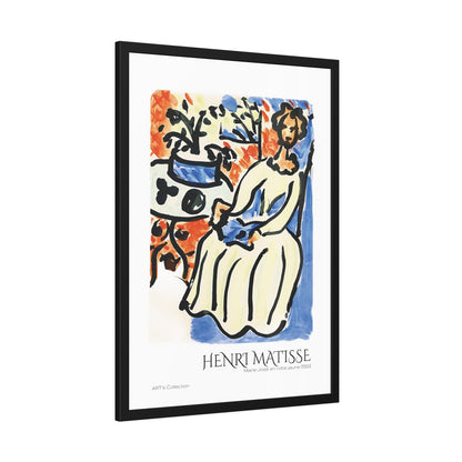 Marie-José en robe jaune (1950) by Henri Matisse  / Affiche Encadrée série ART's Collection