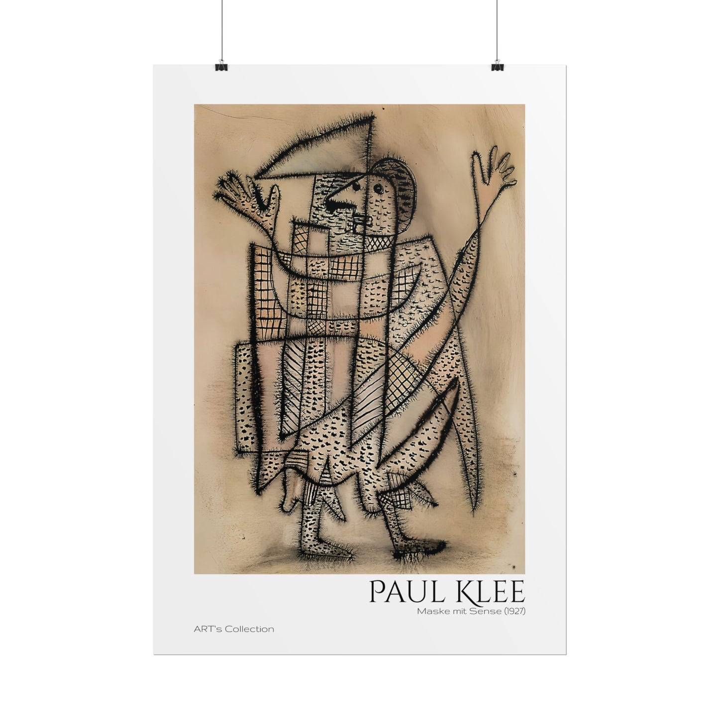 Maske mit Sense (1927)  by Paul Klee / Affiche imprimée - Série ART's Collection