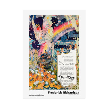 Djer-Kiss, This so Parisian talc (1921) by Frederick Richardson / Affiche imprimée - Série Vintage Ads Collection