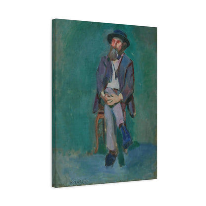 Homme assis (1900) by Henri Matisse / Reproduction Fine Art sur Toile /  Epaisseur 3.2 cm - 1.25 inch