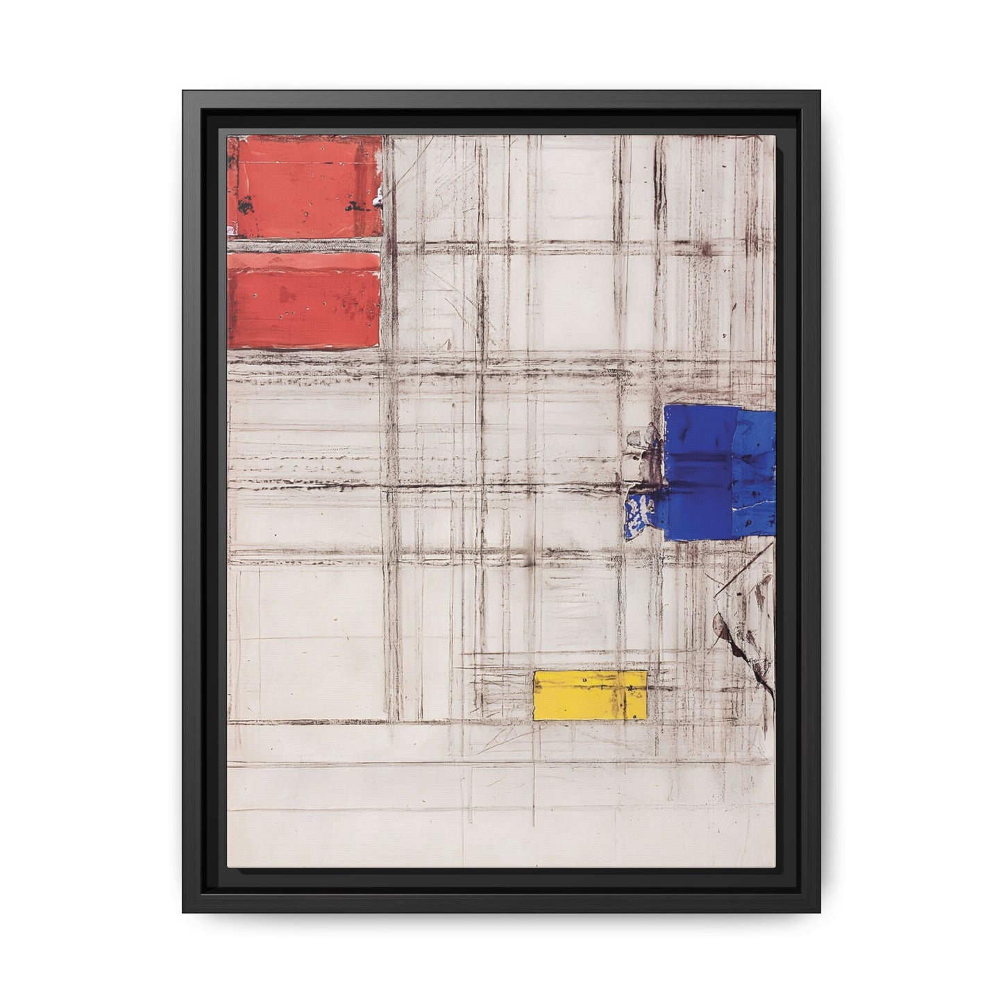 Study for a Composition (1940-1941) by Piet Mondrian  / Toile encadrée sur caisse américaine
