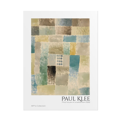 First house of a settlement (1926)  by Paul Klee / Affiche imprimée - Série ART's Collection
