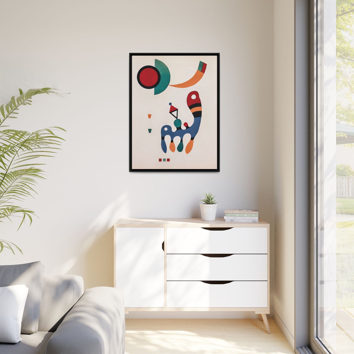 11 Tableaux et 7 Poèmes (1945) by Wassily Kandinsky / Toile encadrée sur caisse américaine
