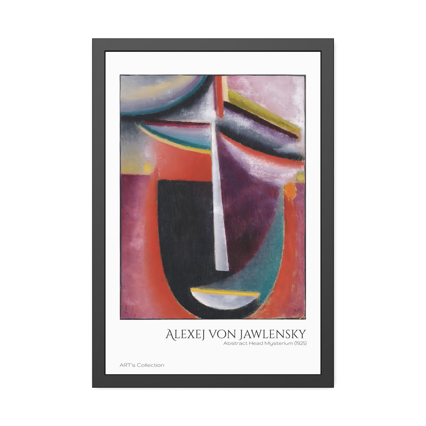 Abstract Head Mysterium (1925) by Alexej von Jawlensky  / Affiche Encadrée série ART's Collection