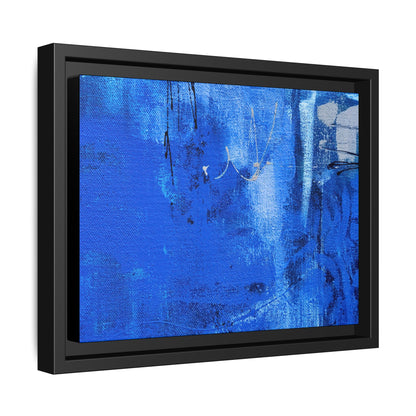 Tableau Beaux Arts Bleu Intense "Série Sign Collections" / Toile encadrée sur caisse américaine
