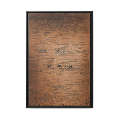 Inscription (1921) by Paul Klee / Toile encadrée sur caisse américaine