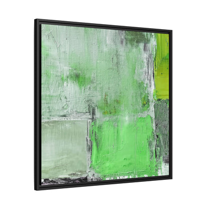 Tableau Beaux Arts Vert Emeraude "Série Sign Collections" / Toile encadrée sur caisse américaine