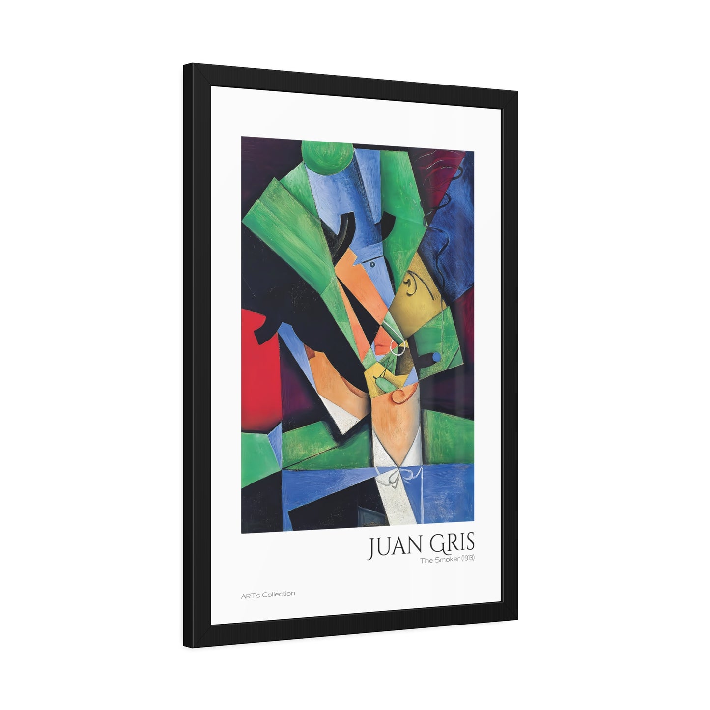 The Smoker (1913) by Juan Gris  / Affiche Encadrée série ART's Collection