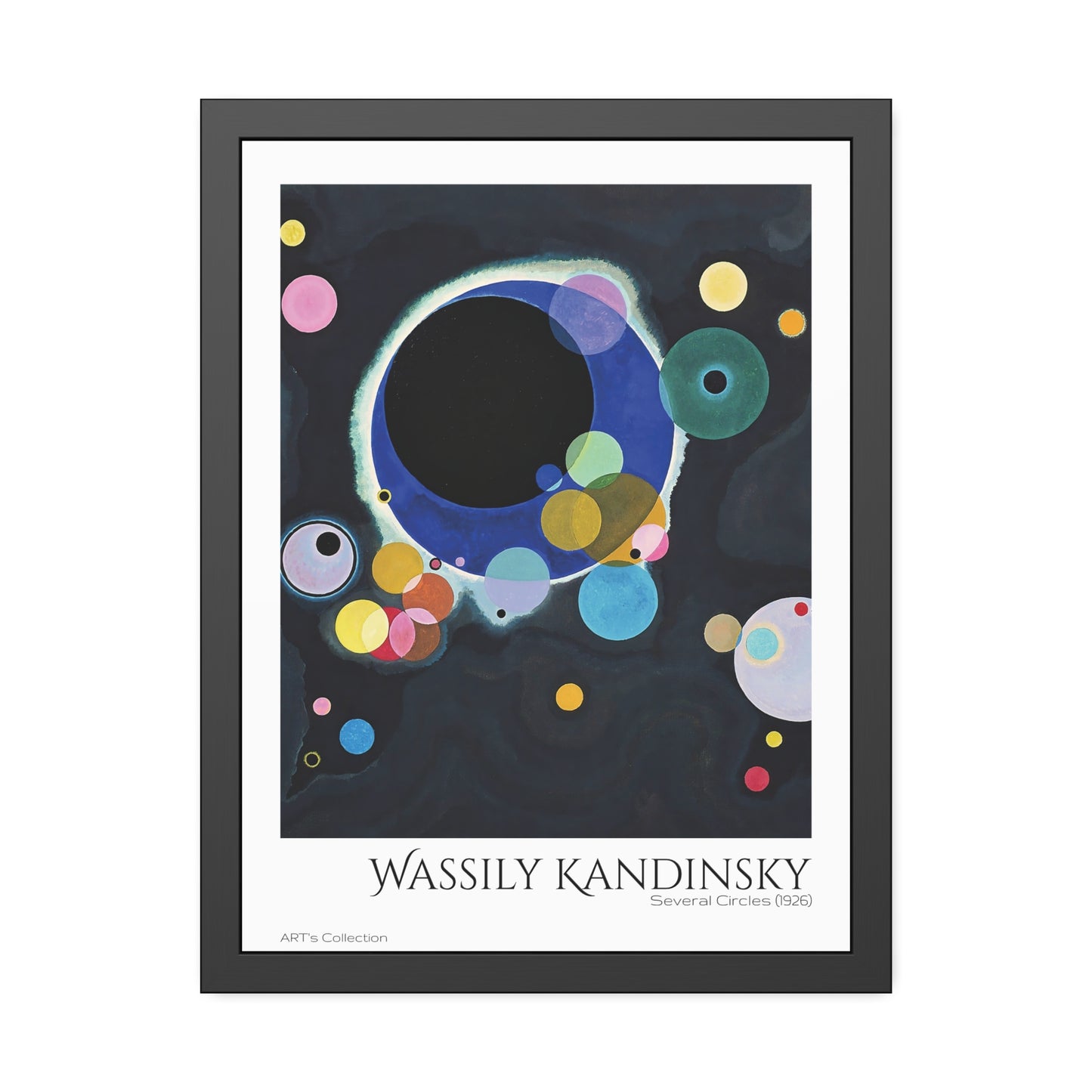 Several Circles (1926) by Wassily Kandinsky / Affiche Encadrée série ART's Collection