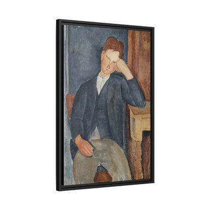 The Young Apprentice (1918 - 1919) by Amedeo Modigliani / Toile encadrée sur caisse américaine