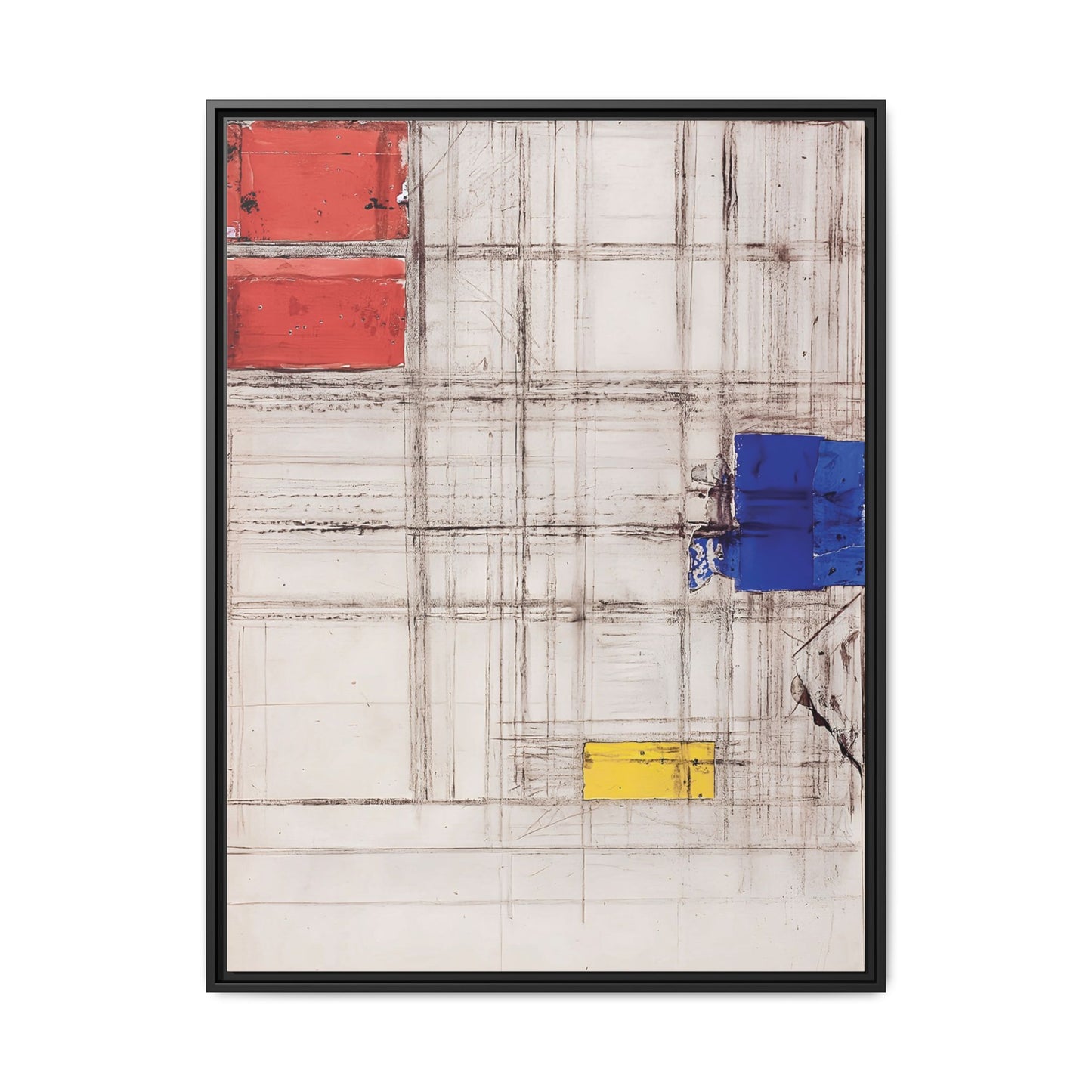 Study for a Composition (1940-1941) by Piet Mondrian  / Toile encadrée sur caisse américaine