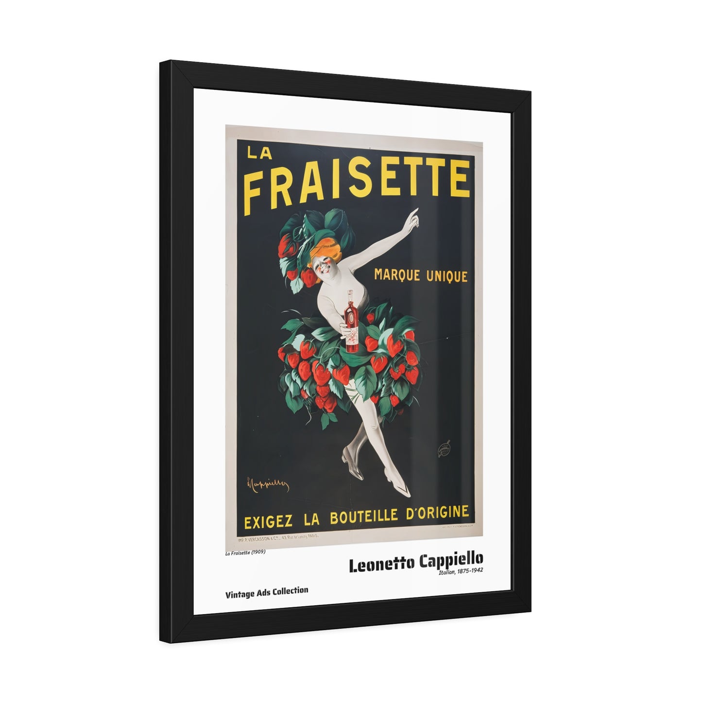 La Fraisette (1909) by Leonetto Cappiello / Affiche Encadrée Série Vintage Ads Collection