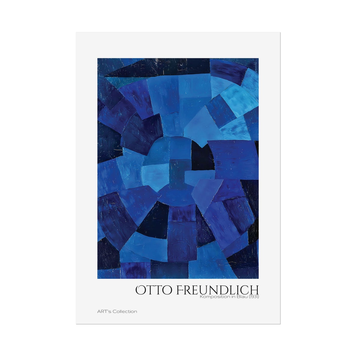 Komposition in Blau (1931) by Otto Freundlich / Affiche imprimée - Série ART's Collection