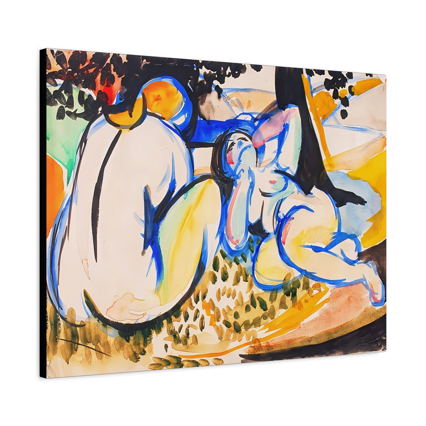 Nudes (1915-1918) by Henry Lyman Saÿen  / Reproduction Fine Art sur Toile / Flanc Large Epaisseur 3.2 cm - 1.25 inch