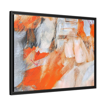 Tableau Intemporel Mandarine "Série Sign Collections" / Toile encadrée sur caisse américaine