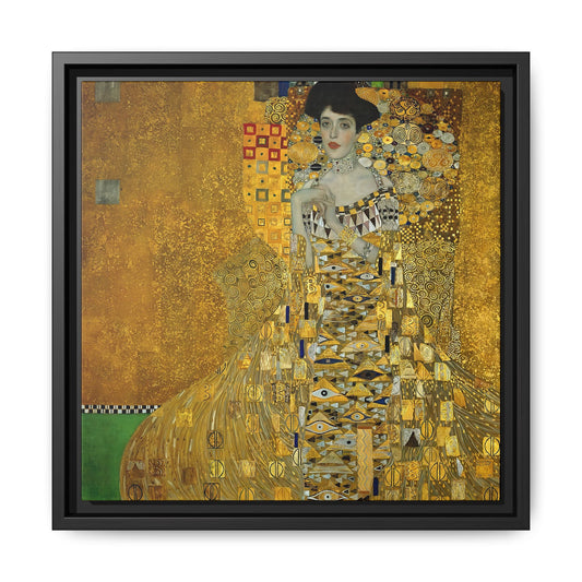 Portrait of Adele Bloch-Bauer I (1907)  by Gustav Klimt / Toile encadrée sur caisse américaine