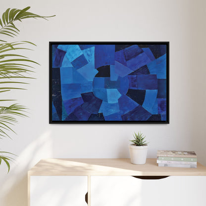 Komposition in Blau (1931) by Otto Freundlich / Toile encadrée sur caisse américaine