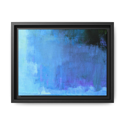 Tableau Contemporain Azuréen "Série Sign Collections" / Toile encadrée sur caisse américaine