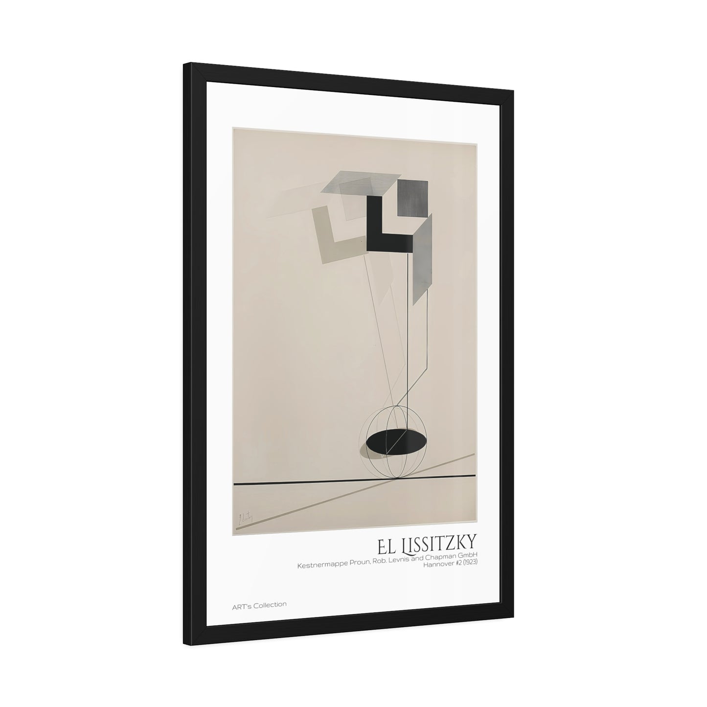 Kestnermappe Proun, Rob. Levnis and Chapman GmbH Hannover #2 (1923) by El Lissitzky / Affiche Encadrée série ART's Collection
