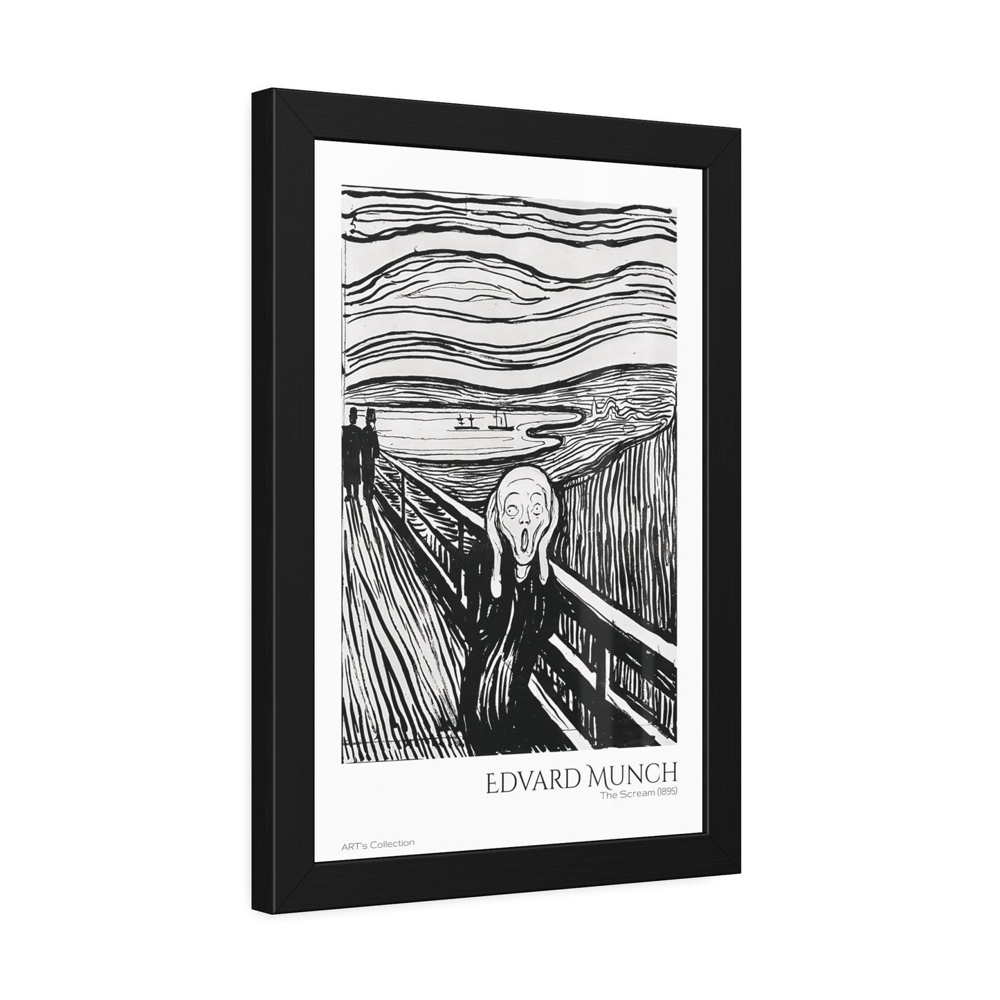The Scream (1895) by Edvard Munch / Affiche Encadrée série ART's Collection