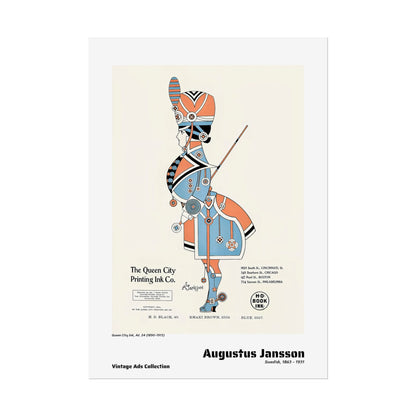 Queen City Ink, Ad. 24 (1890-1913) by Augustus Jansson / Affiche imprimée - Série Vintage Ads Collection