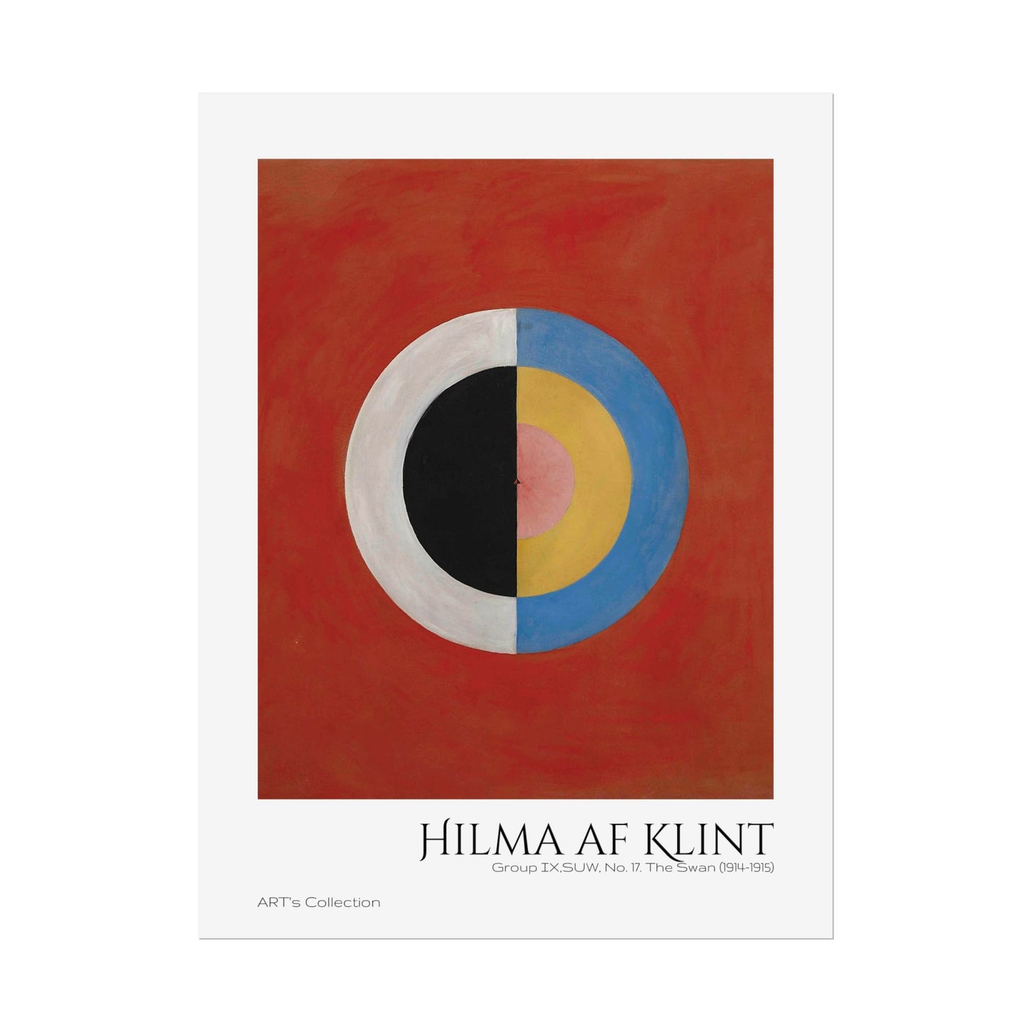 Group IX,SUW, No. 17. The Swan (1914-1915) by Hilma af Klint  / Affiche imprimée - Série ART's Collection