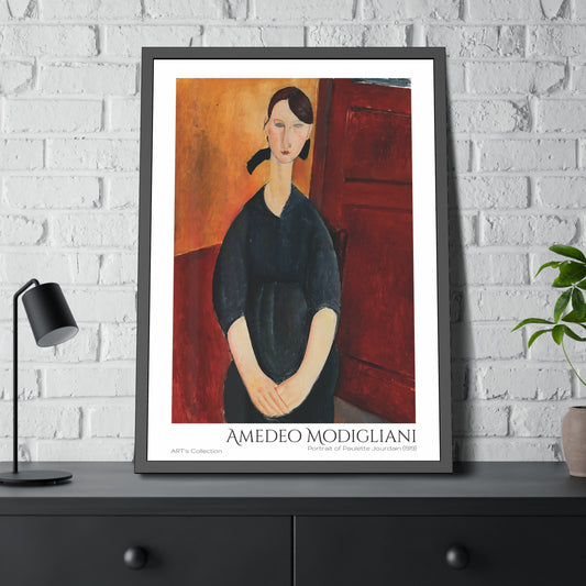Portrait of Paulette Jourdain (1919)  by Amedeo Modigliani  / Affiche Encadrée série ART's Collection