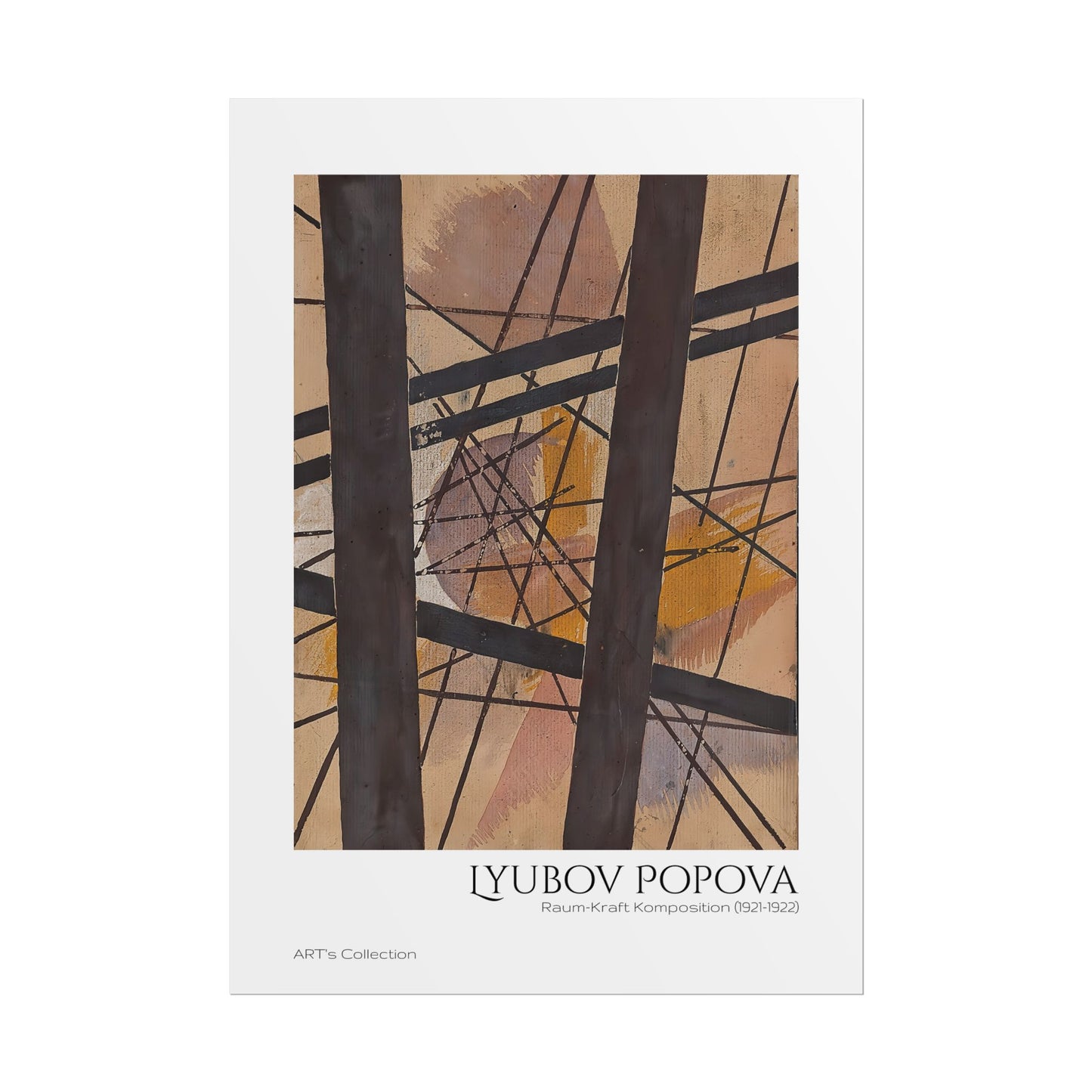 Raum-Kraft Komposition (1921-1922) by Lyubov Popova / Affiche imprimée - Série ART's Collection